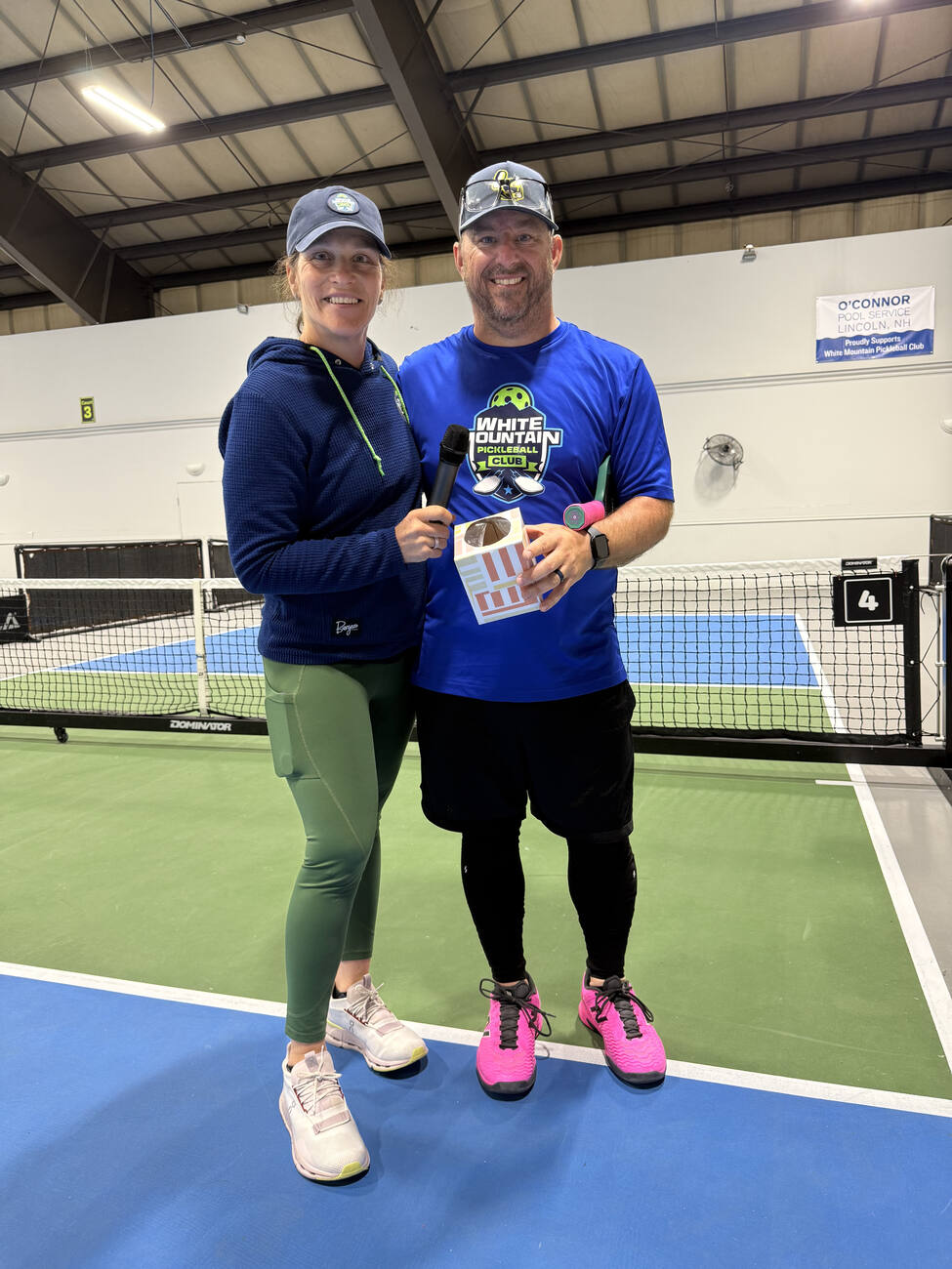 At the White Mountain Pickleball Club in Lincoln, NH